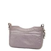 バレンシアガ ジャイアントヒップ ショルダーバッグ 237203 パープル レザー レディース BALENCIAGA 【中古】